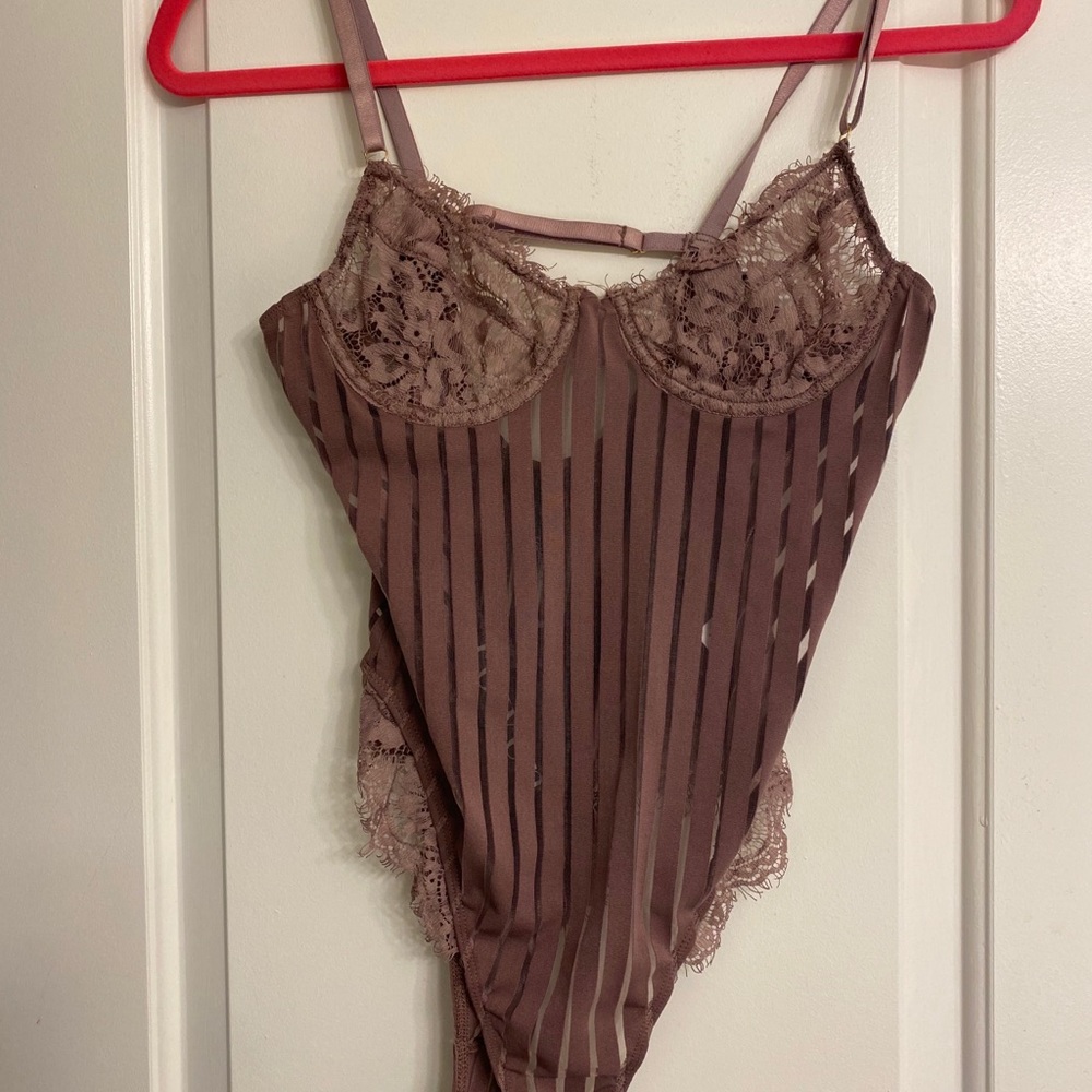 NWT purple lace bodysuit